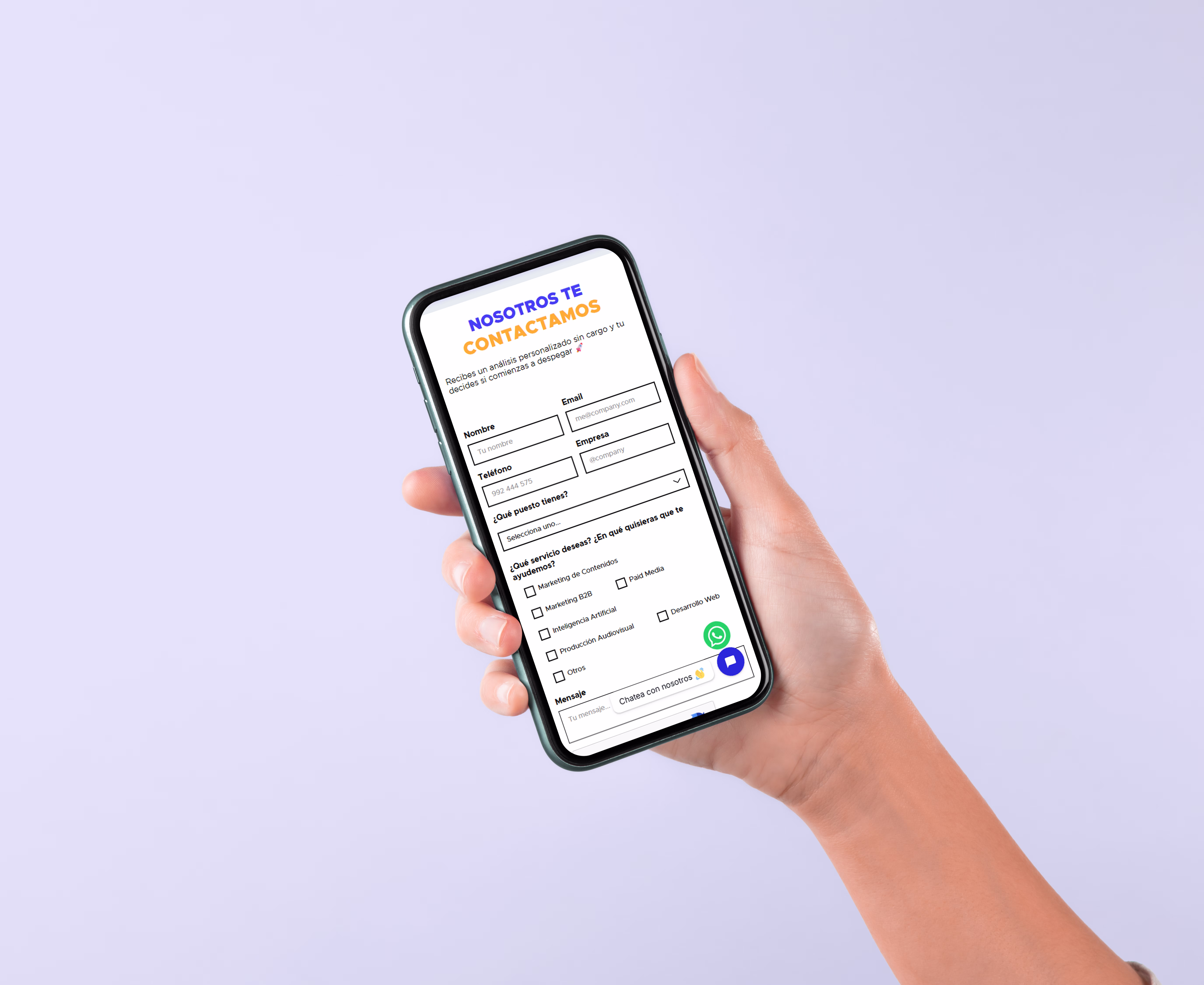 Image of the web design implementation on webflow